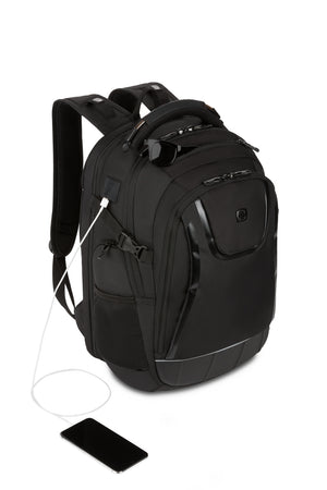 Swissgear 1028 USB ScanSmart Laptop Backpack - Built-in USB outlet power ready port for charging on the go (battery pack NOT INCLUDED)