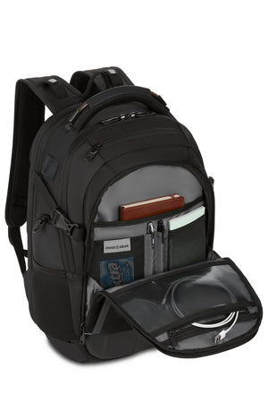 Swissgear 1028 USB ScanSmart Laptop Backpack - Organizer compartment with multiple divider pockets for pens, mobile phone, ID card and memory stick, and integrated RFID pocket