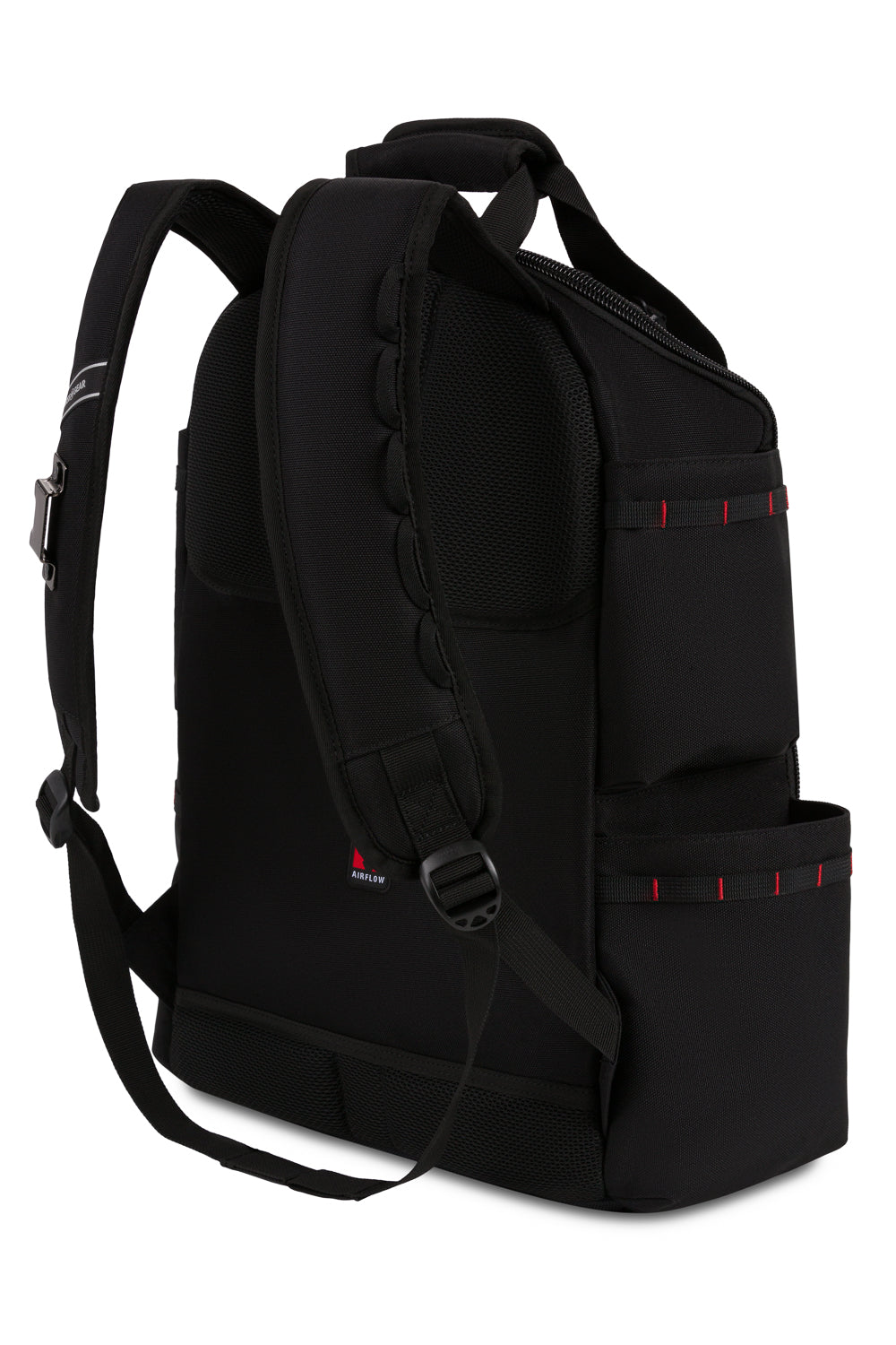 Swissgear 1035 Pro Toolbag Backpack - Black Reinforced back panel with strategically placed high-density foam ensures you're 
