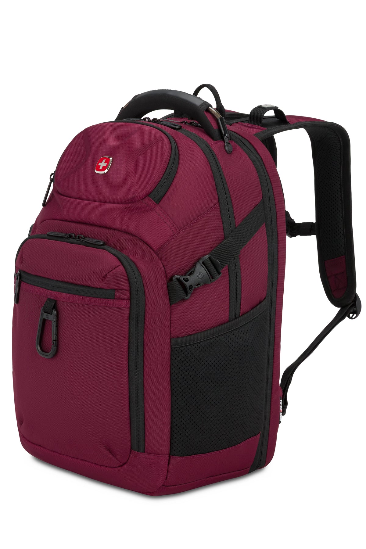 SWISSGEAR Stride ScanSmart Laptop Backpack - Burgundy Red - 01