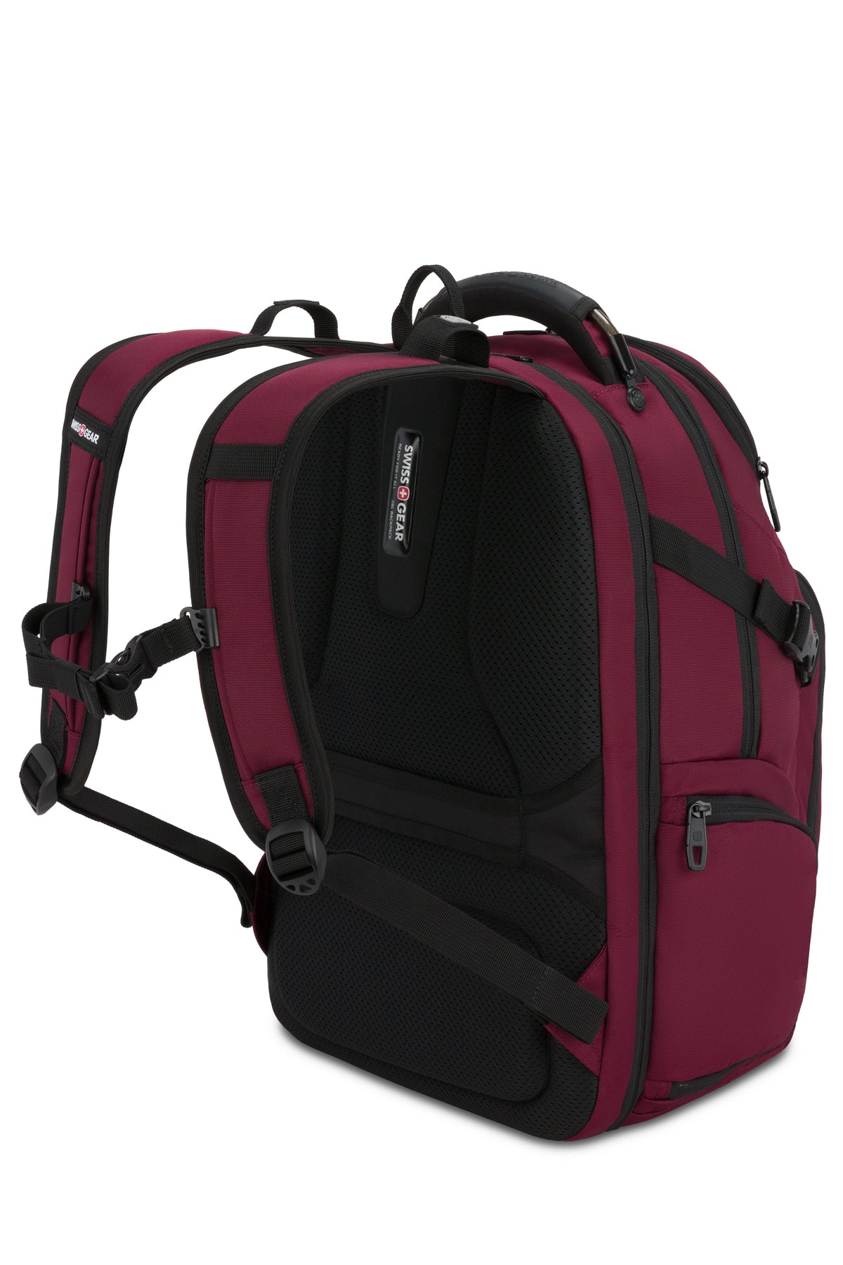 SWISSGEAR Stride ScanSmart Laptop Backpack - Burgundy Red - 02