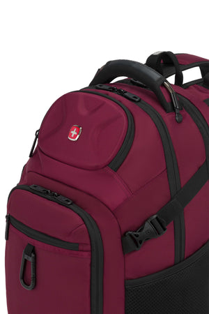 SWISSGEAR Stride ScanSmart Laptop Backpack in Burgundy Red