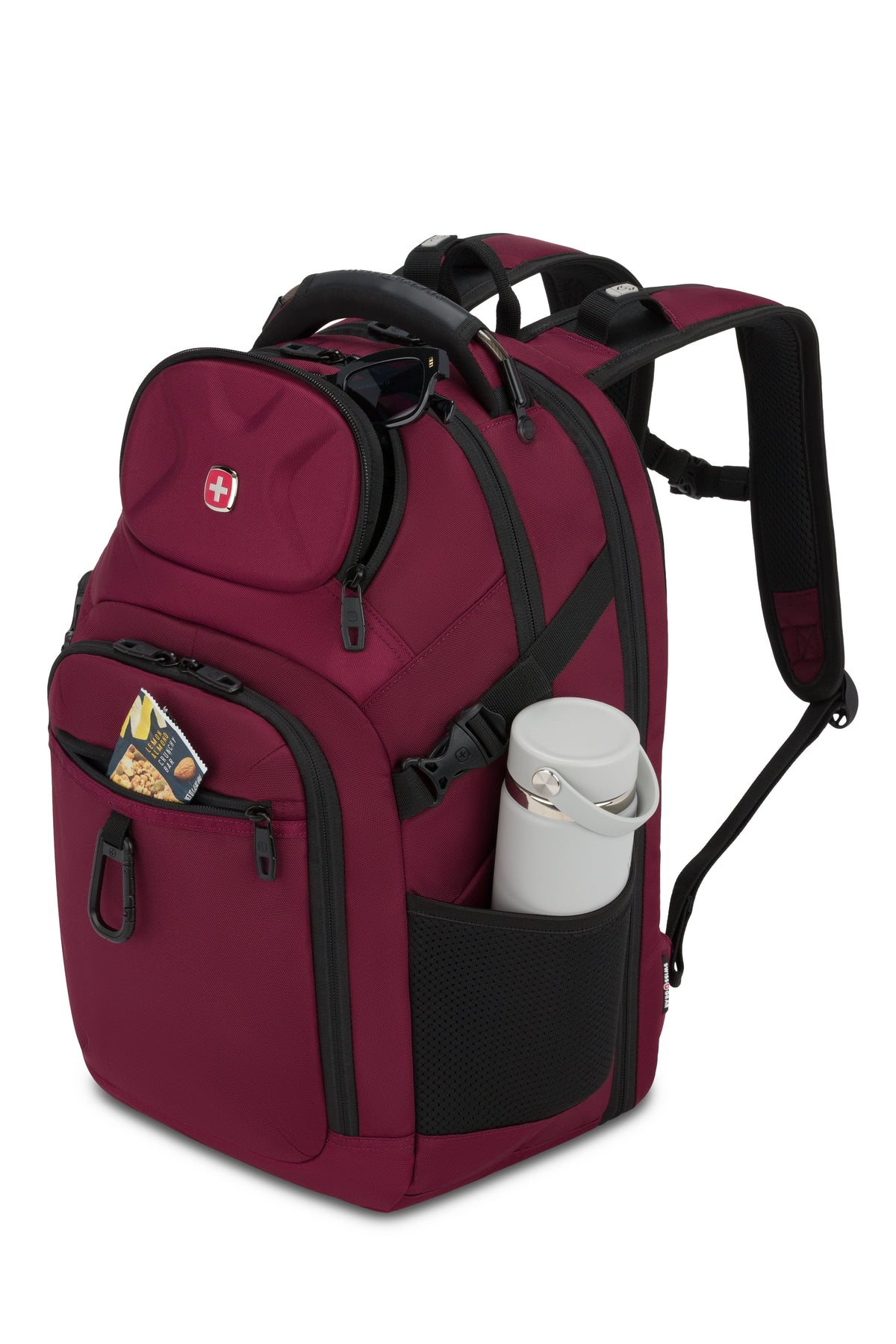 SWISSGEAR Stride ScanSmart Laptop Backpack - Burgundy Red - 09