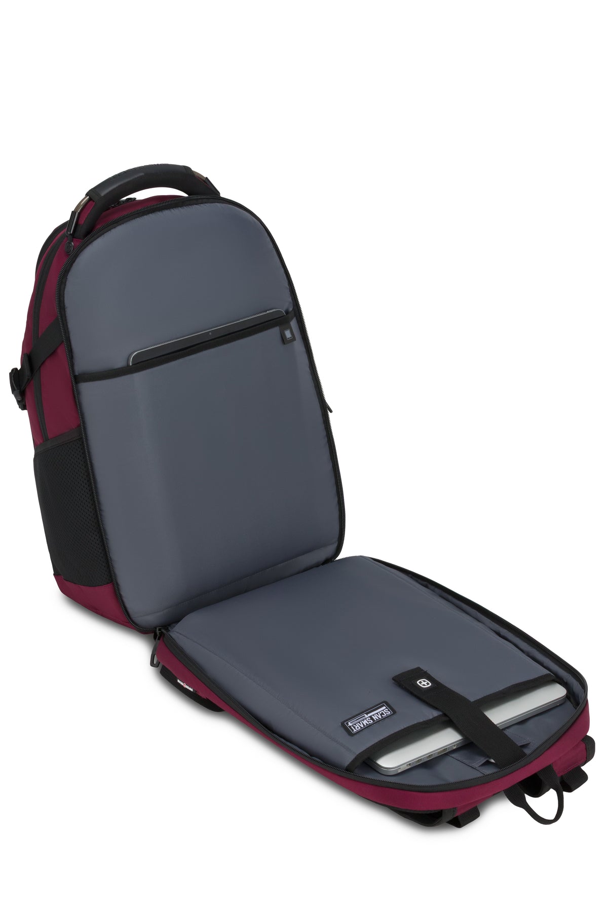 SWISSGEAR Stride ScanSmart Laptop Backpack - Burgundy Red - 05