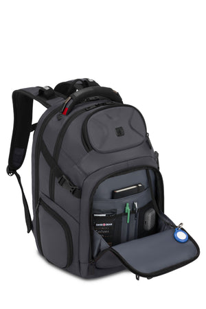 SWISSGEAR Stride ScanSmart Laptop Backpack in Asphalt Gray