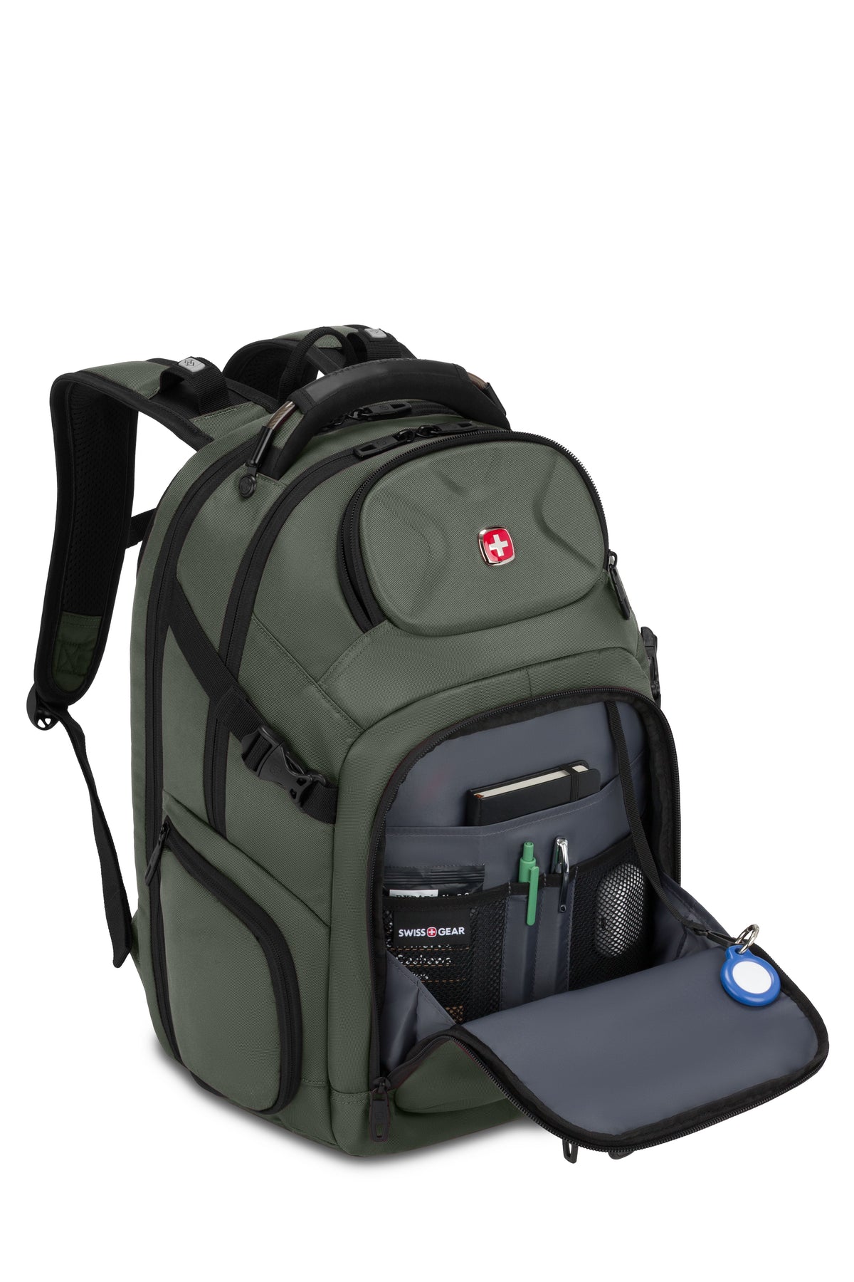 SWISSGEAR Stride ScanSmart Laptop Backpack - Forest Green - 08