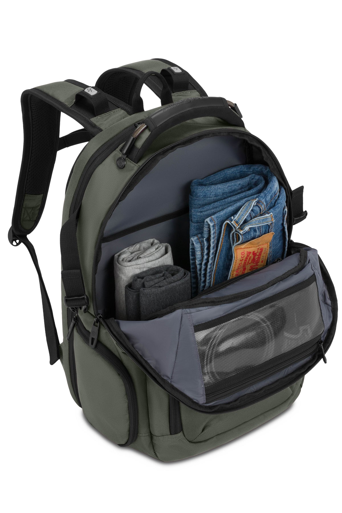 SWISSGEAR Stride ScanSmart Laptop Backpack - Forest Green - 07