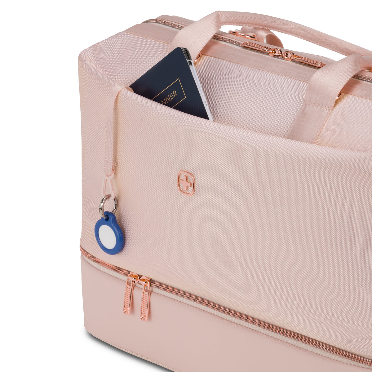 SWISSGEAR Weekender Travel Tote - Pink/Rose Gold - 12