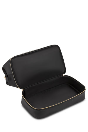 SWISSGEAR 1098 Weekender Tote Travel Bag - Black/Gold Easy-to-clean interior lining ensures hassle-free maintenance during your travels.