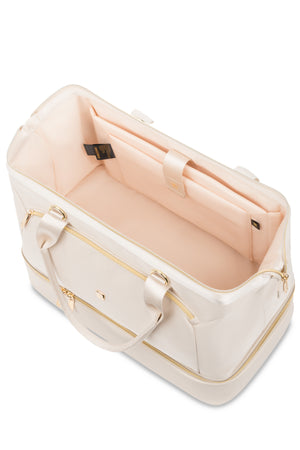 SWISSGEAR 1098 Weekender Tote Travel Bag - Sand Wire-framed wide opening, inspired by classic designs, for effortless packing and unpacking