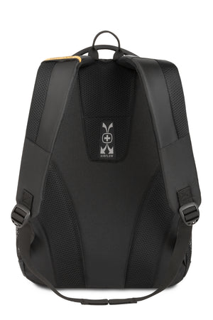 SWISSGEAR 1186 Laptop Backpack - Special Edition - Black Gold Padded, Airflow back panel with mesh fabric for superior back ventilation and support