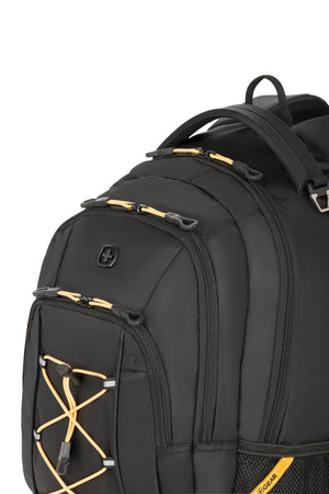 SWISSGEAR 1186 Laptop Backpack - Special Edition - Black Gold Reflective accent material built into front panel for added safety