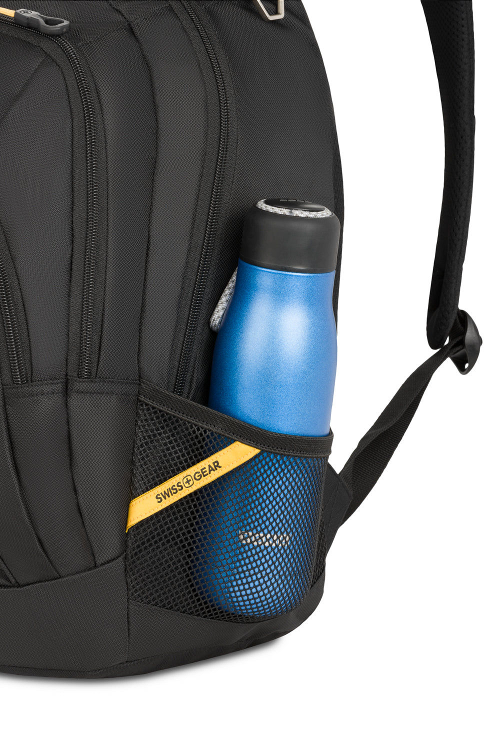 SWISSGEAR Bungee Core Laptop Backpack - Black/Gold - 11