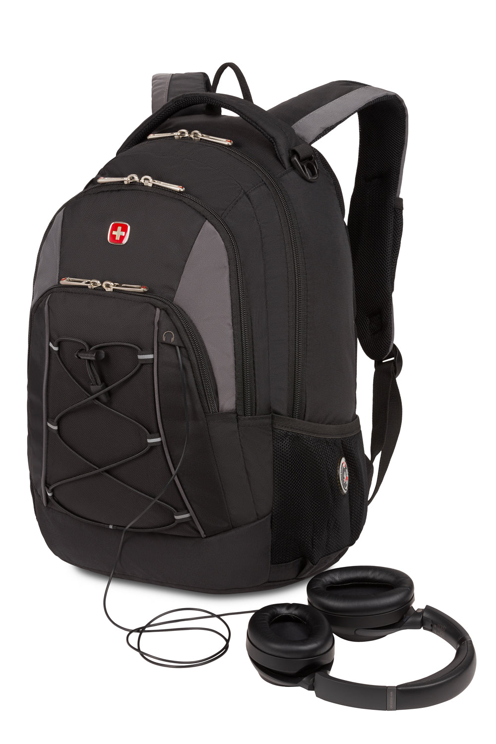 SWISSGEAR Bungee Core Laptop Backpack - Black/Grey - 11