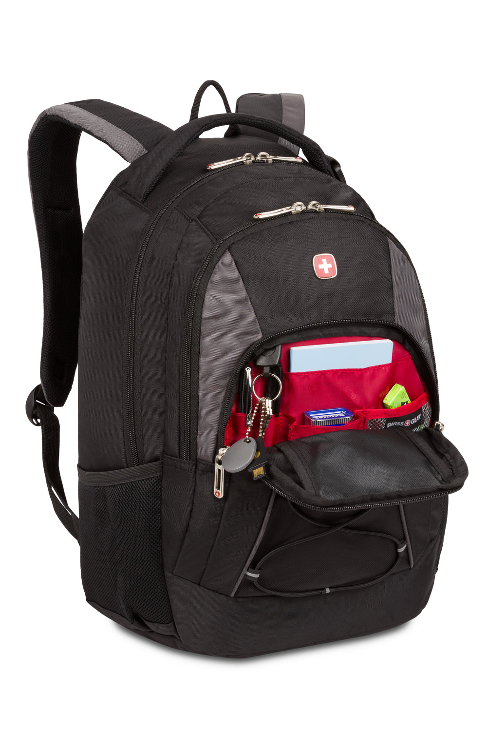 SWISSGEAR Bungee Core Laptop Backpack - Black/Grey - 04