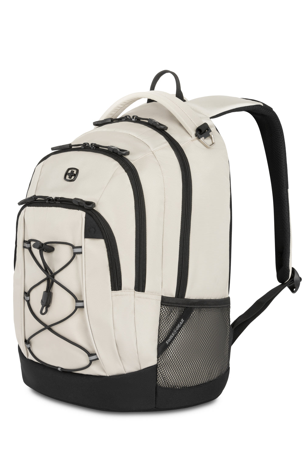 SWISSGEAR Bungee Core Laptop Backpack - Cream/Black - 01