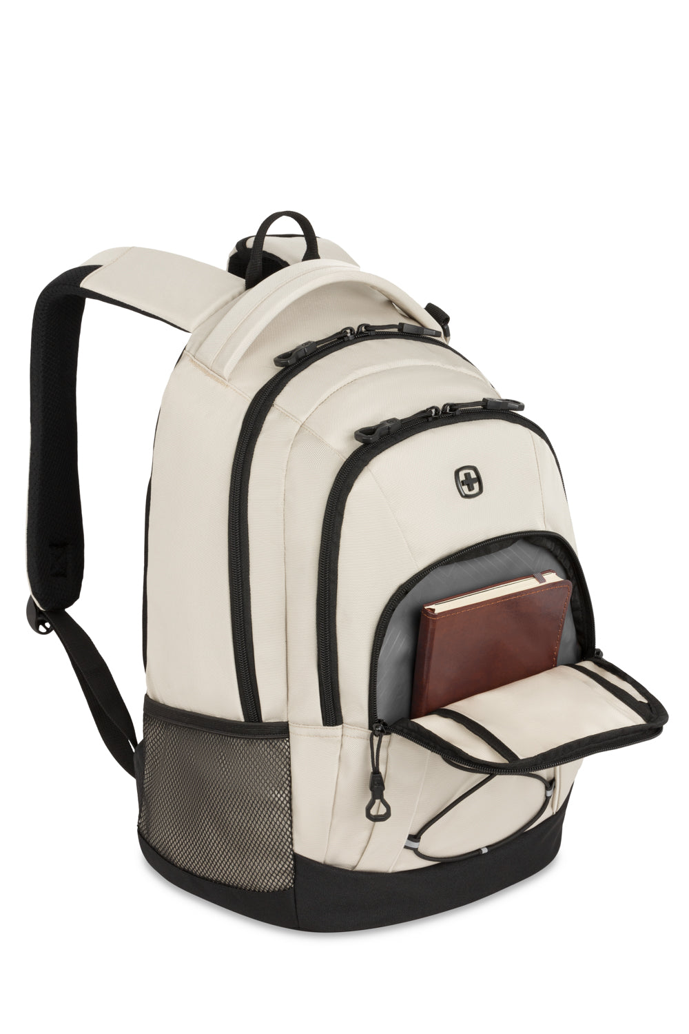 SWISSGEAR Bungee Core Laptop Backpack - Cream/Black - 05