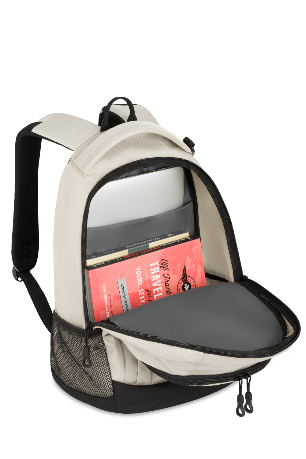 SWISSGEAR Bungee Core Laptop Backpack - Cream/Black - 07