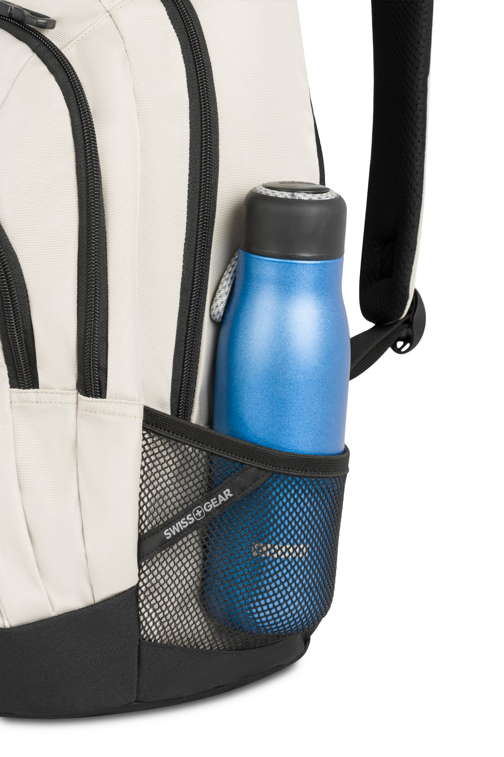 SWISSGEAR Bungee Core Laptop Backpack - Cream/Black - 10
