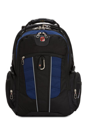 Swissgear 1753 ScanSmart Laptop Backpack Front carabiner and reflective accent material 