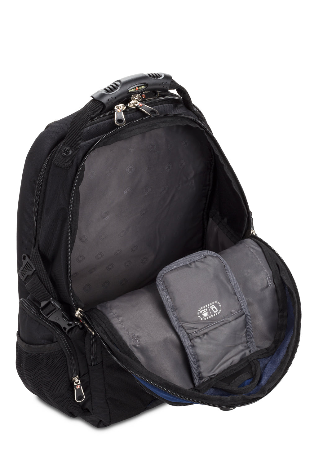 SWISSGEAR 1753 ScanSmart Laptop Backpack - Black/Navy - 06