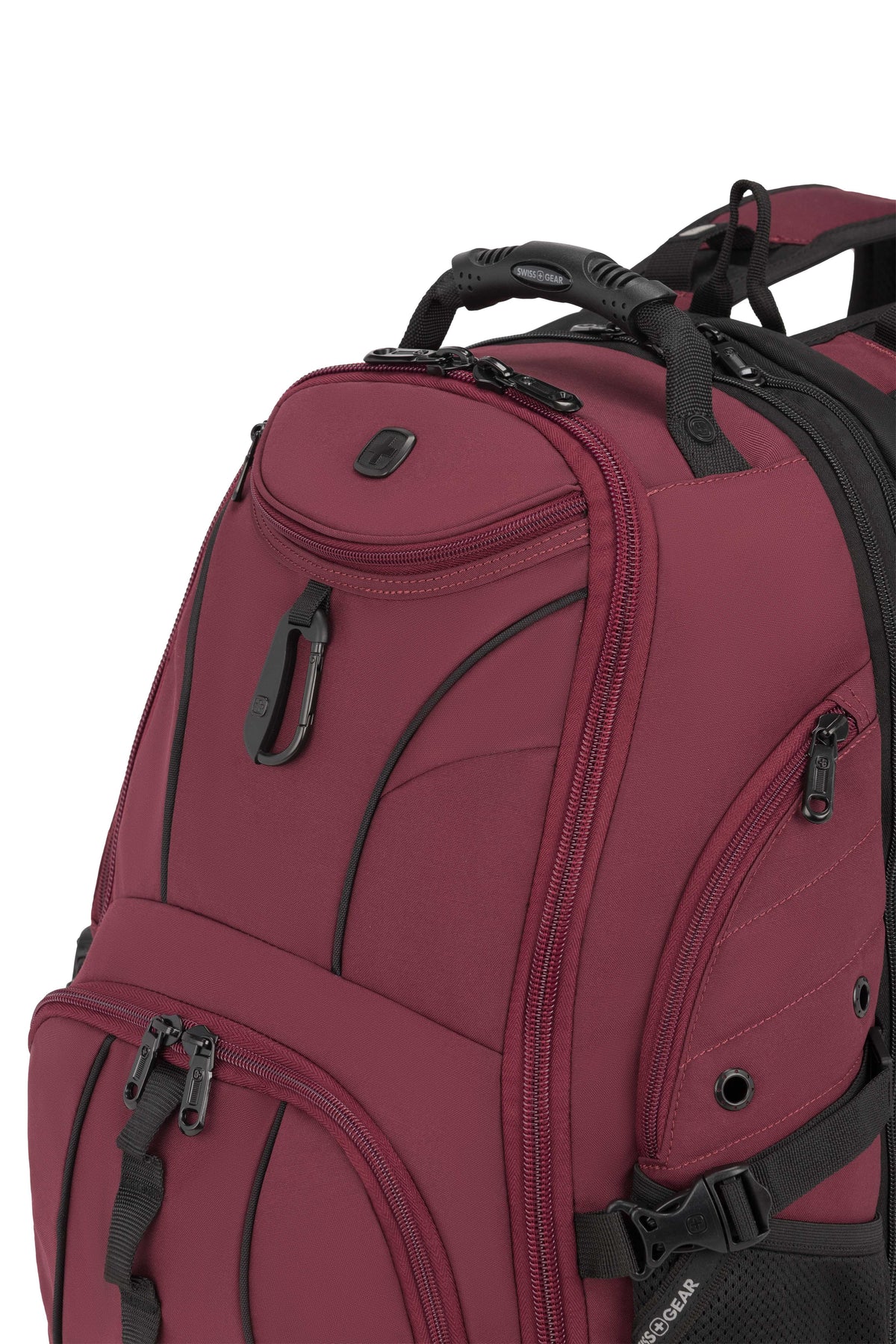 SWISSGEAR 1900 ScanSmart Laptop Backpack - Merlot Red/Black - 11