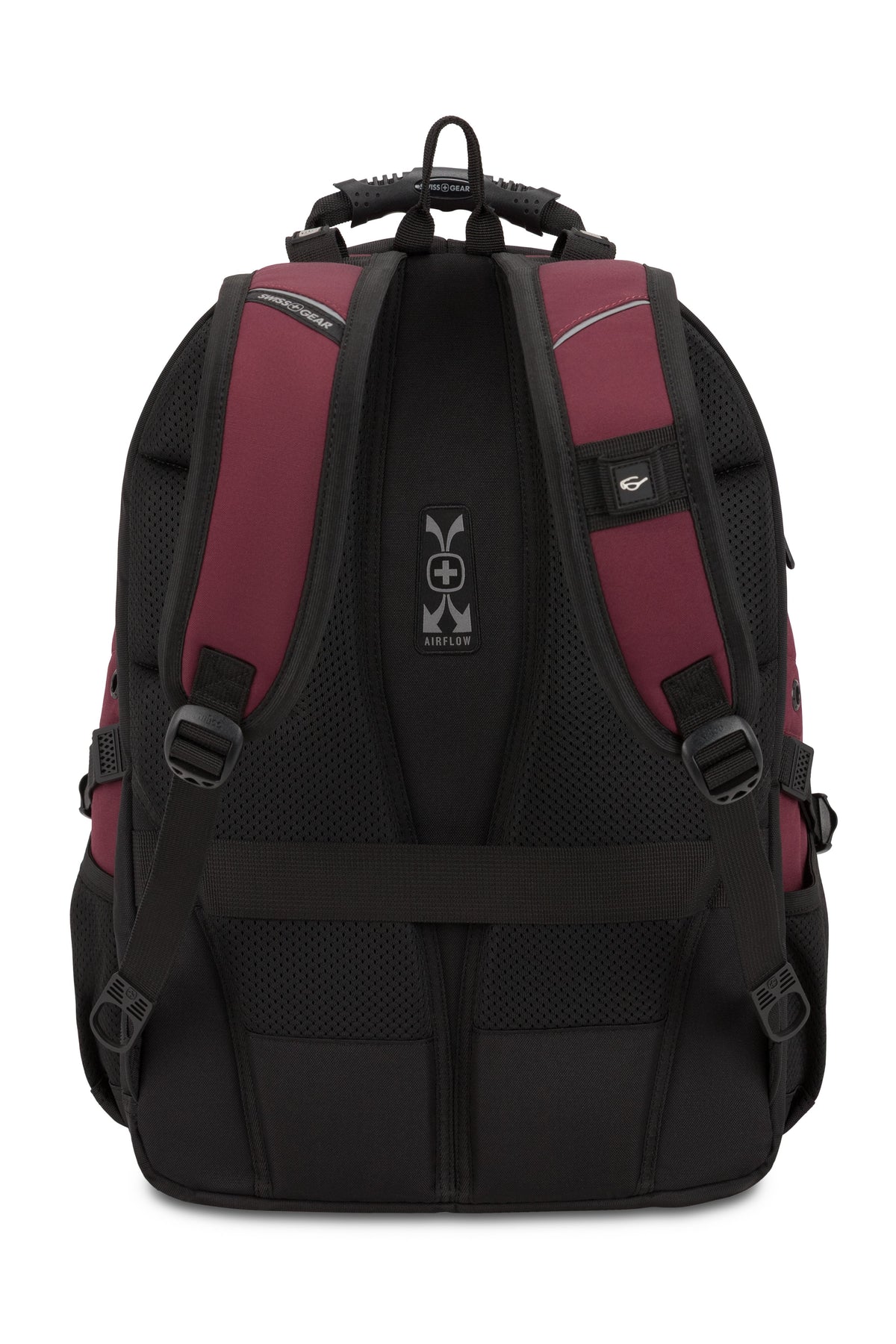 SWISSGEAR 1900 ScanSmart Laptop Backpack - Merlot Red/Black - 03