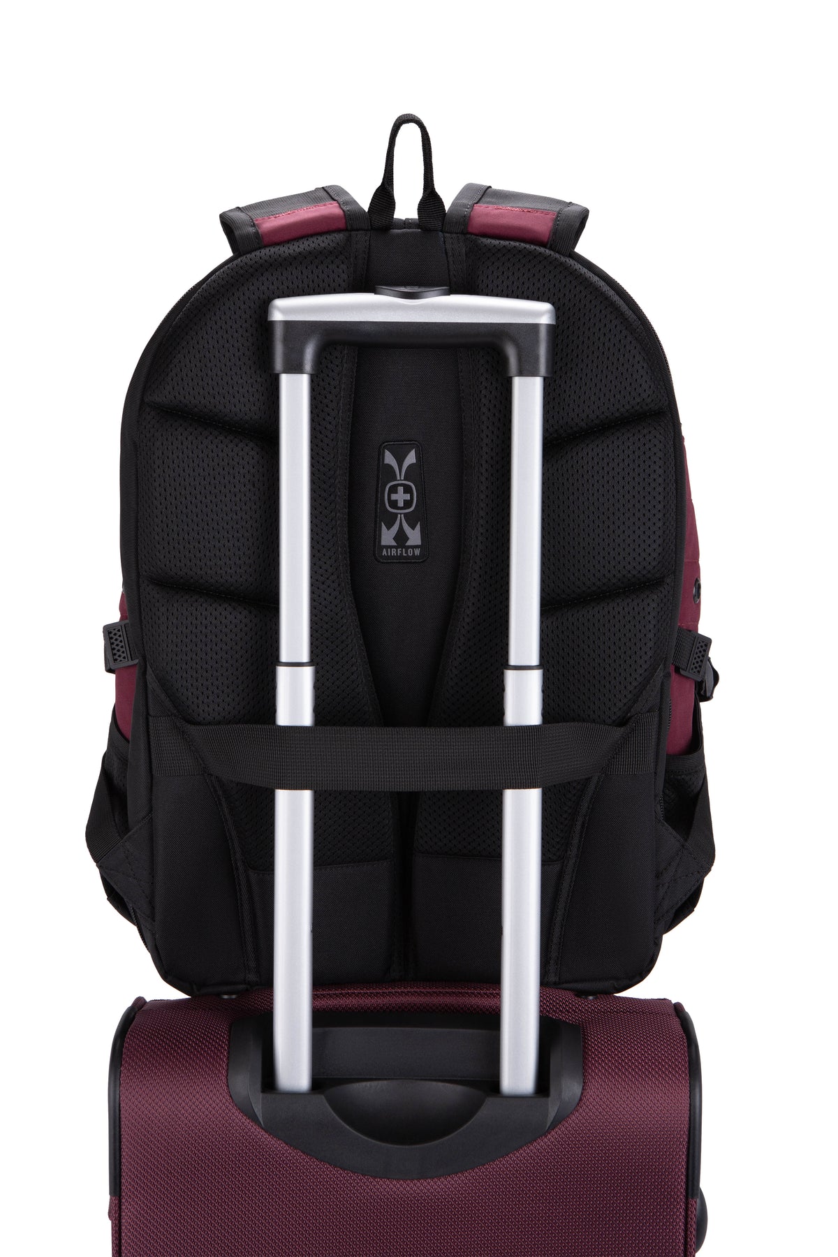 SWISSGEAR 1900 ScanSmart Laptop Backpack - Merlot Red/Black - 10