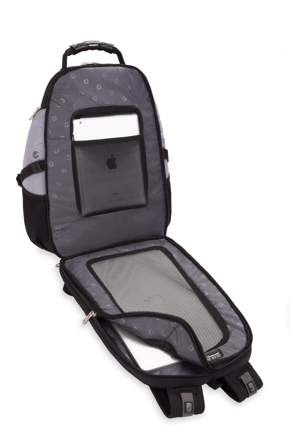 SWISSGEAR 1900 ScanSmart Laptop Backpack - Grey/Black - 17