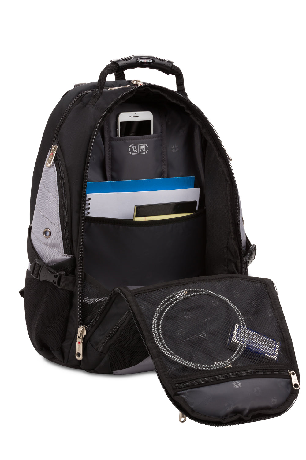 SWISSGEAR 1900 ScanSmart Laptop Backpack - Grey/Black - 16