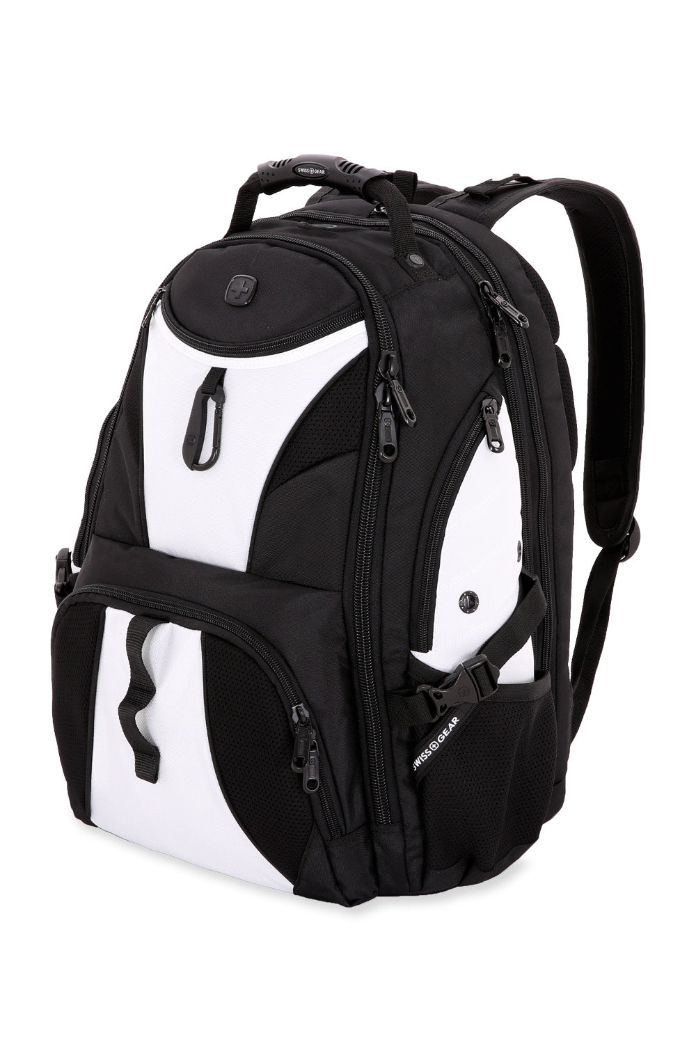 SWISSGEAR 1900 ScanSmart Laptop Backpack - Black/White - 01