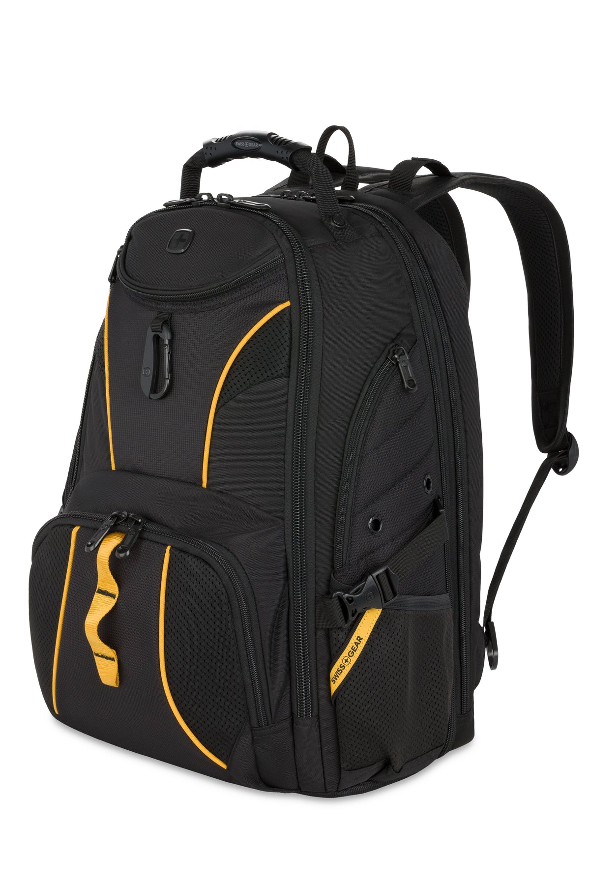 SWISSGEAR 1900 ScanSmart Laptop Backpack - Black/Gold - 01