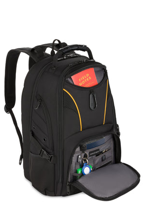 SWISSGEAR 1900 ScanSmart Laptop Backpack in Black/Gold