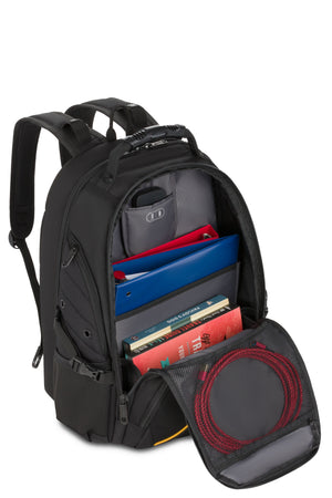 SWISSGEAR 1900 ScanSmart Laptop Backpack in Black/Gold