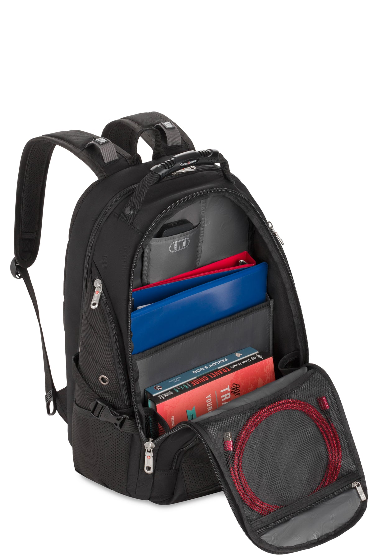 SWISSGEAR 1900 ScanSmart Laptop Backpack - Black - 06