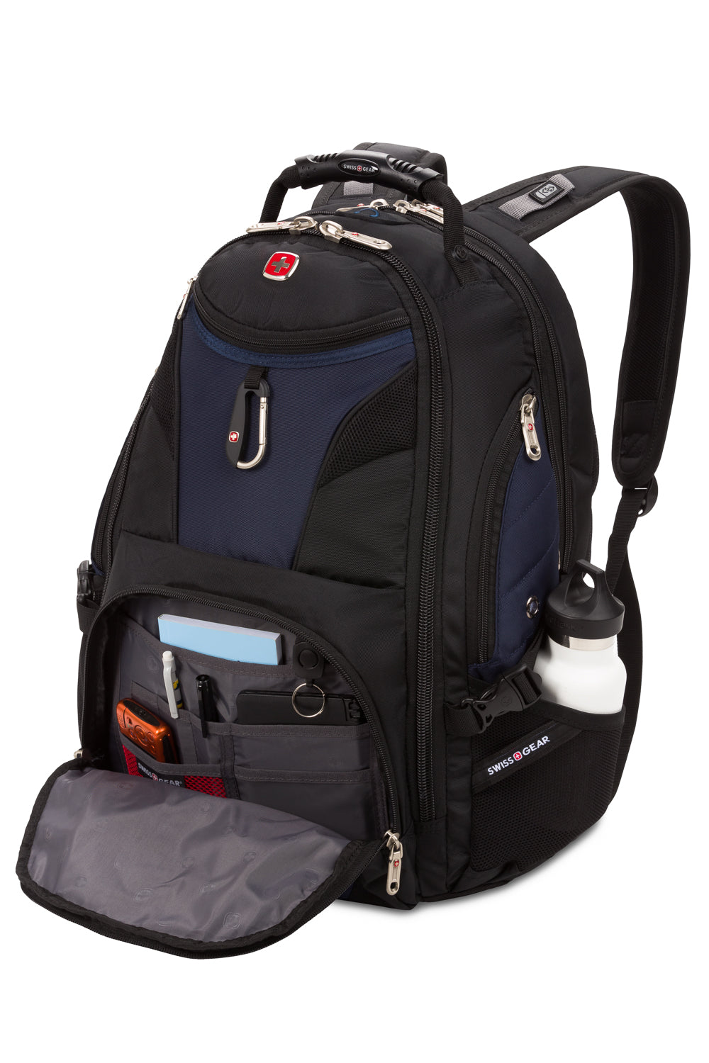 SWISSGEAR 1900 ScanSmart Laptop Backpack - Black/Blue - 04