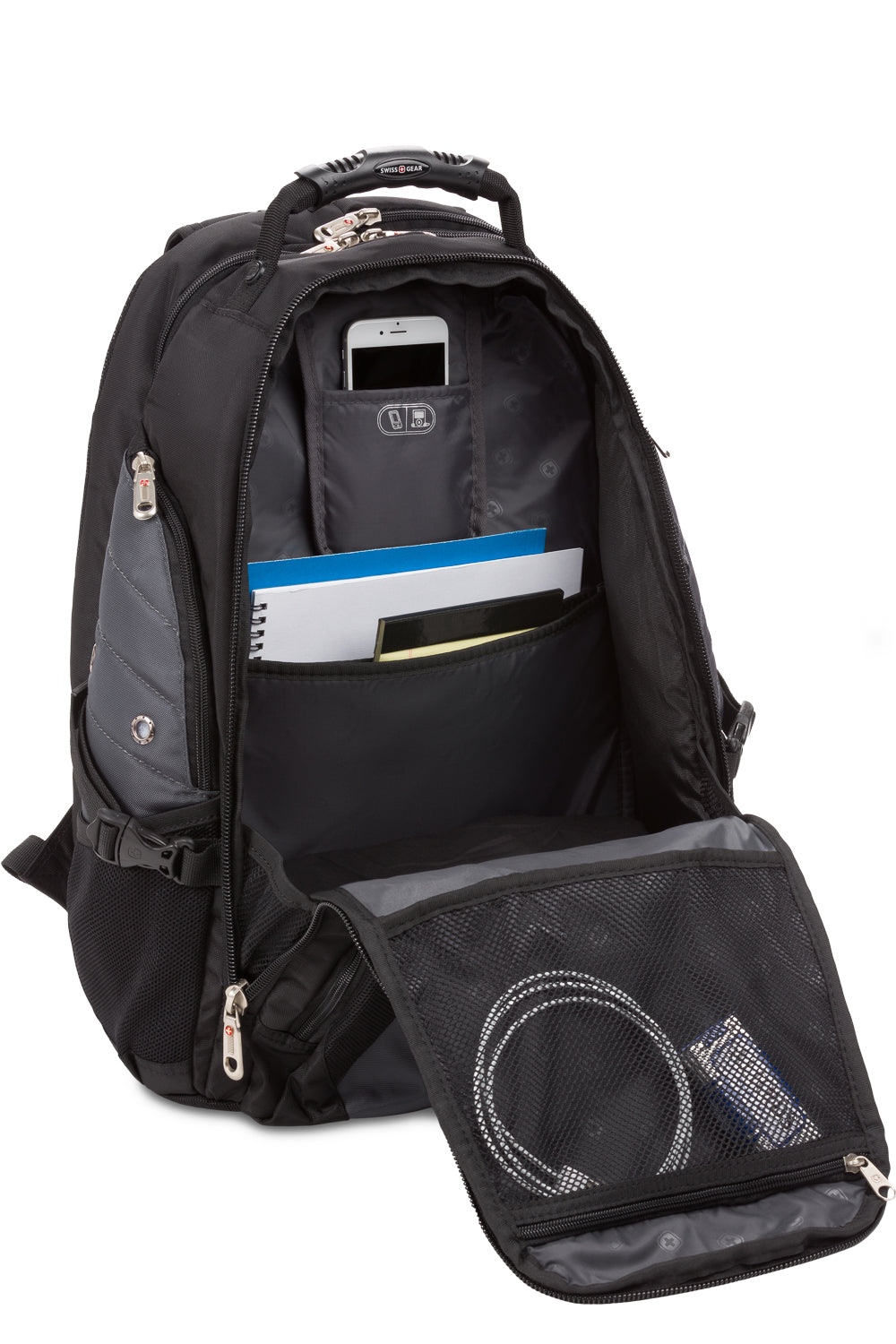 SWISSGEAR 1900 ScanSmart Laptop Backpack - Dark Grey/Black - 05