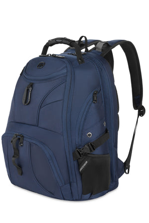 blue backpack with laptop sleeve SWISSGEAR Tech Ready Bundle in Navy Blue