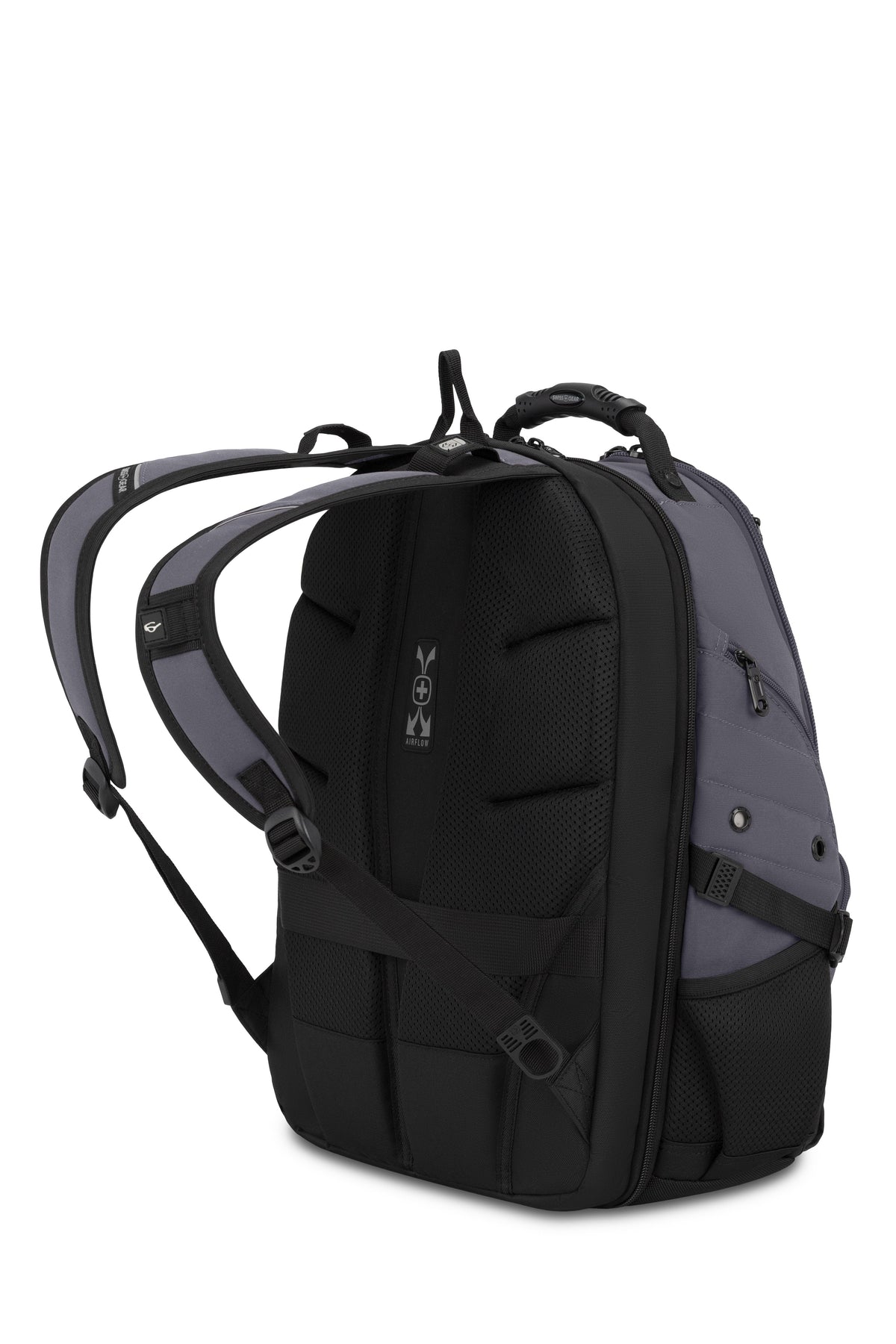 SWISSGEAR 1900 ScanSmart Laptop Backpack - Grey/Black - 02