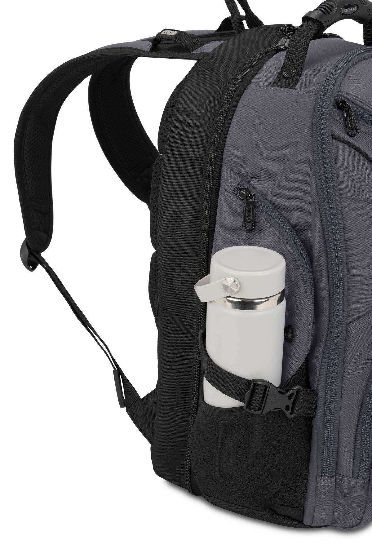 SWISSGEAR 1900 ScanSmart Laptop Backpack - Grey/Black - 09