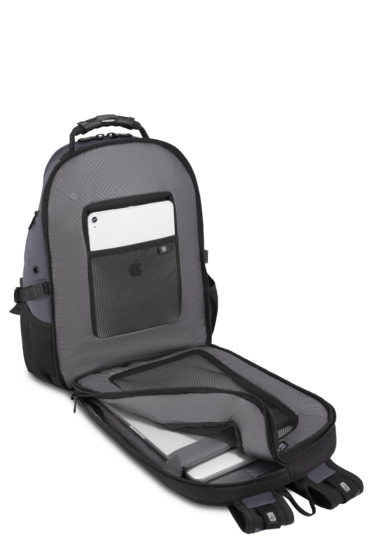 SWISSGEAR 1900 ScanSmart Laptop Backpack - Grey/Black - 07