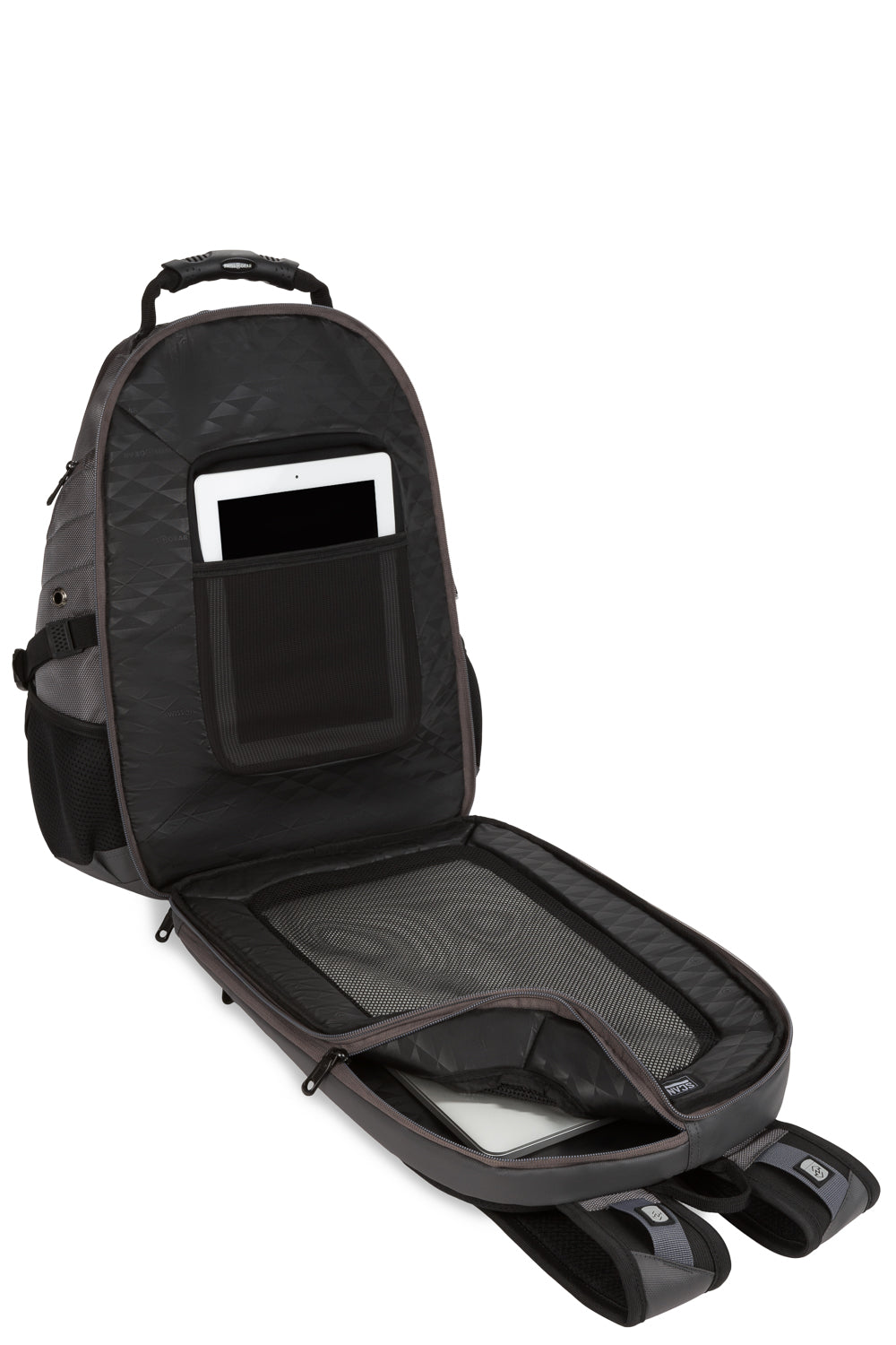 SWISSGEAR 1900 ScanSmart Laptop Backpack - Grey Ballistic - 07