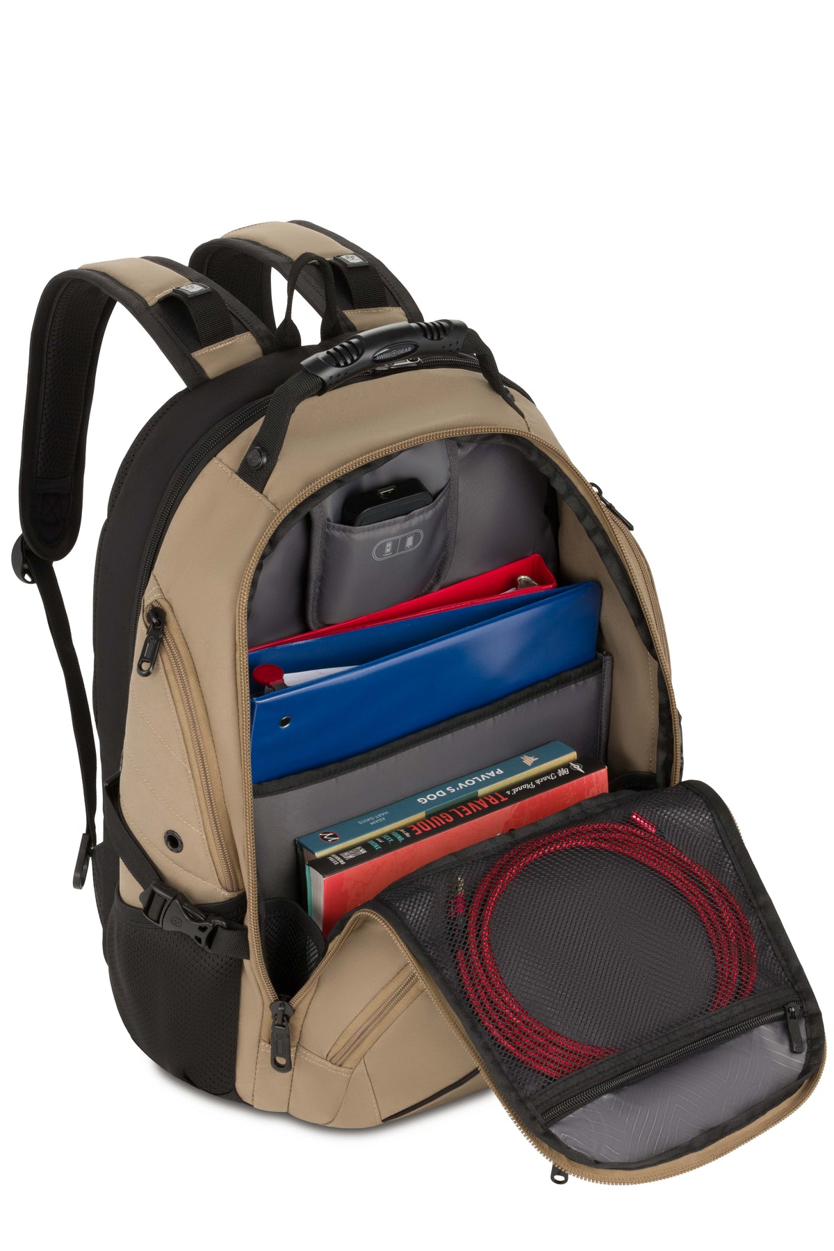 SWISSGEAR 1900 ScanSmart Laptop Backpack - Brown - 06