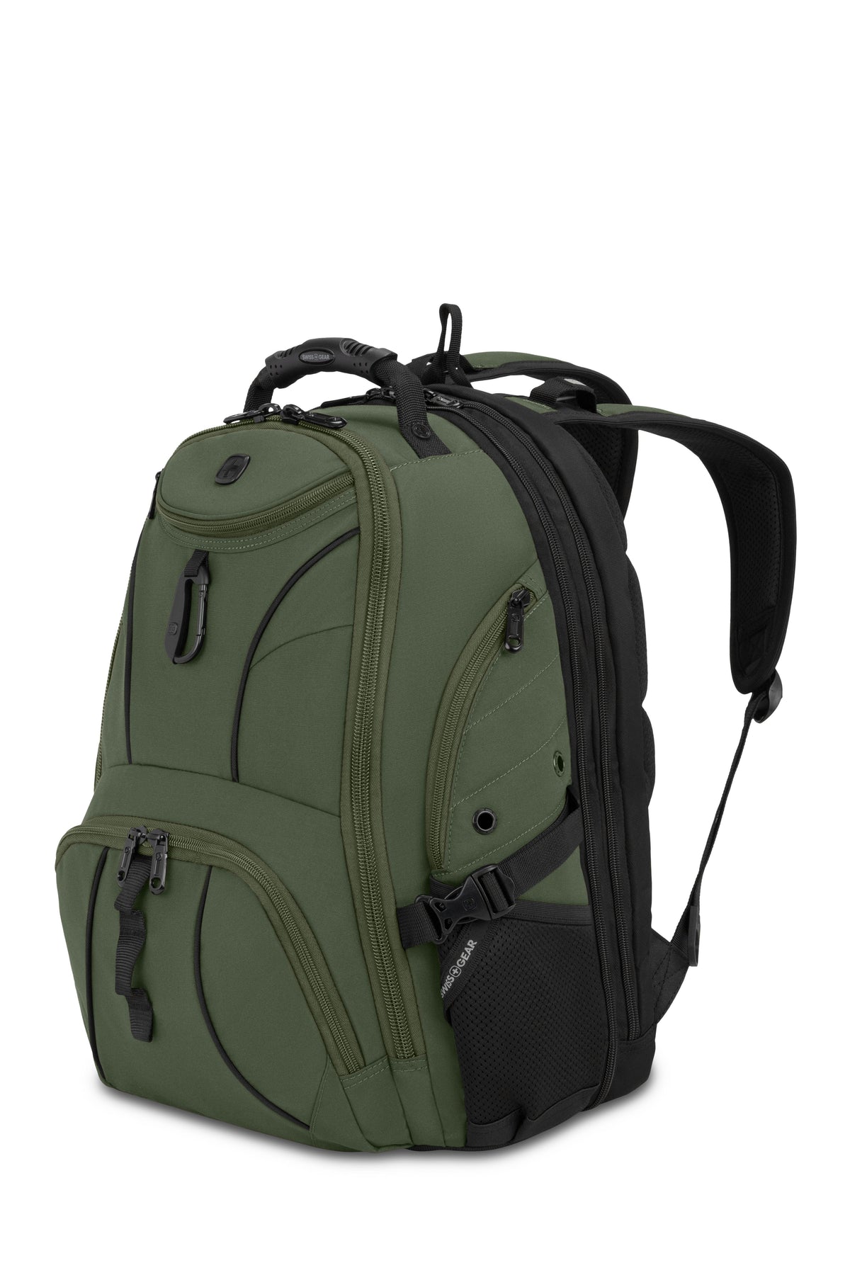 SWISSGEAR 1900 ScanSmart Laptop Backpack - Evergreen/Black - 01