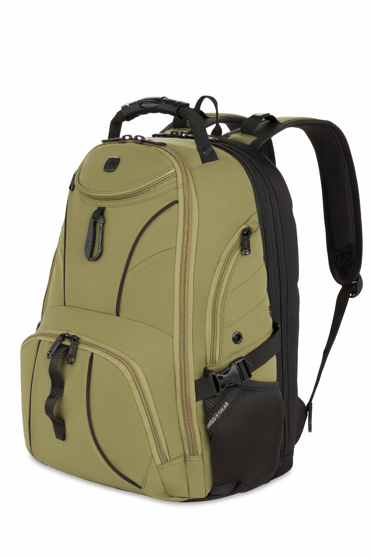 SWISSGEAR 1900 ScanSmart Laptop Backpack - Olive Green - 01