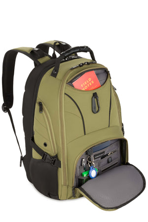 SWISSGEAR 1900 ScanSmart Laptop Backpack in Olive Green