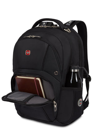 Swissgear 1908 ScanSmart Backpack with small exterior zip pocket to hold additional items 