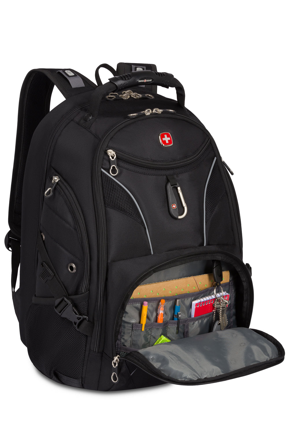 SWISSGEAR 1923 ScanSmart Laptop Backpack - Black - 05