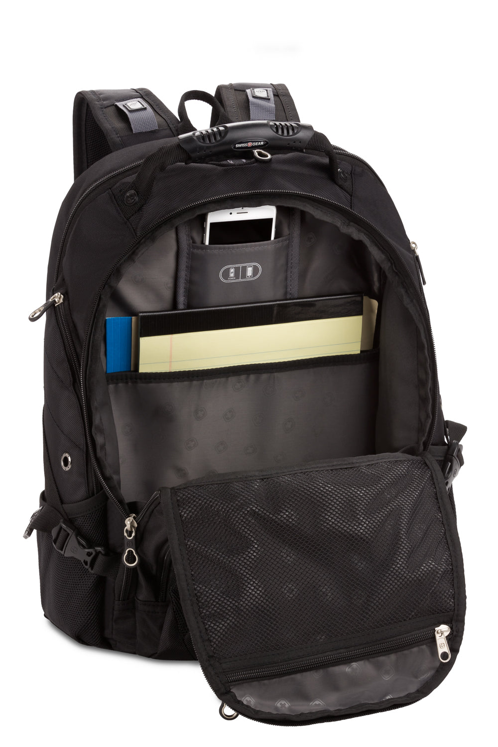 SWISSGEAR 1923 ScanSmart Laptop Backpack - All Black - 06