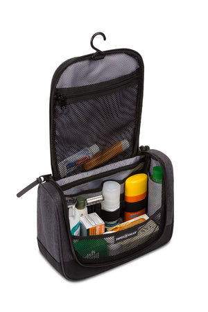 Swissgear 2379 Dopp Kit - Large internal mesh pocket under opening with built-in hanging hook